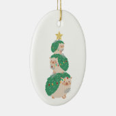 とてもハリネズミのクリスマス セラミックオーナメント (右)