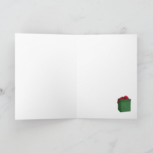 とてもメガンなクリスマスカードをお願いします カード (内部)