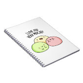とてもモチが愛してる面白い食べ物パンのユーモア ノートブック (右側)