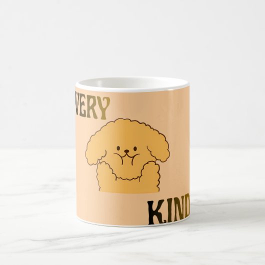  とても優しいかわいい子犬 コーヒーマグカップ (中央)