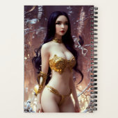 とても可愛いイギリスの芸者手帳 ノートブック (裏面)