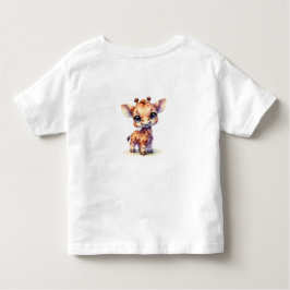 とても可愛いキリン トドラーTシャツ
