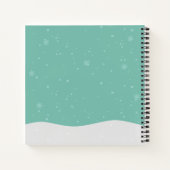 とても可愛いサンタクロースとトナカイのゲストブック ノートブック (裏面)