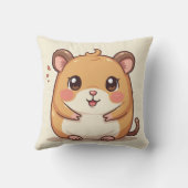 とても可愛いハムスター彼の名前はTori クッション (裏面)