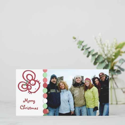 とても可愛いメリークリスマスマウス シーズンカード (スタンド正面)