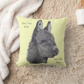 とても可愛いロバの生き生きとしたスケッチ クッション (ブランケット)