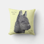 とても可愛いロバの生き生きとしたスケッチ クッション (正面)