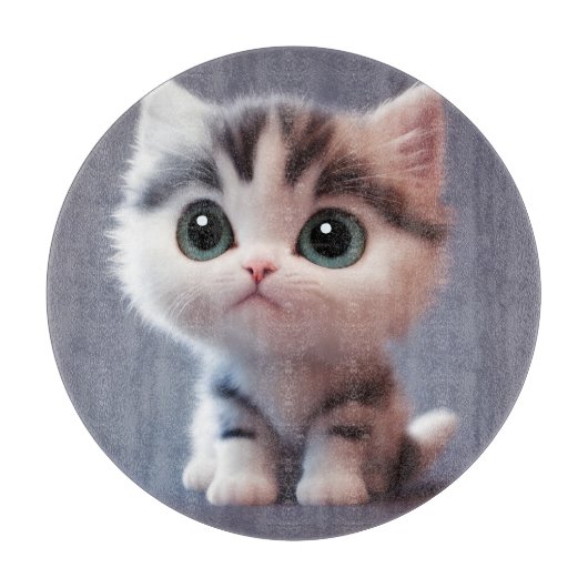 とても可愛い子猫 カッティングボード (正面)