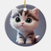 とても可愛い子猫 セラミックオーナメント (裏面)