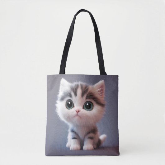 とても可愛い子猫 トートバッグ (正面)