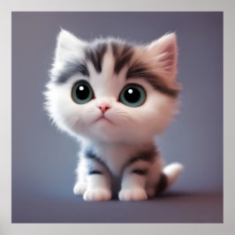 とても可愛い子猫 ポスター