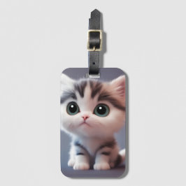 とても可愛い子猫 ラゲッジタグ