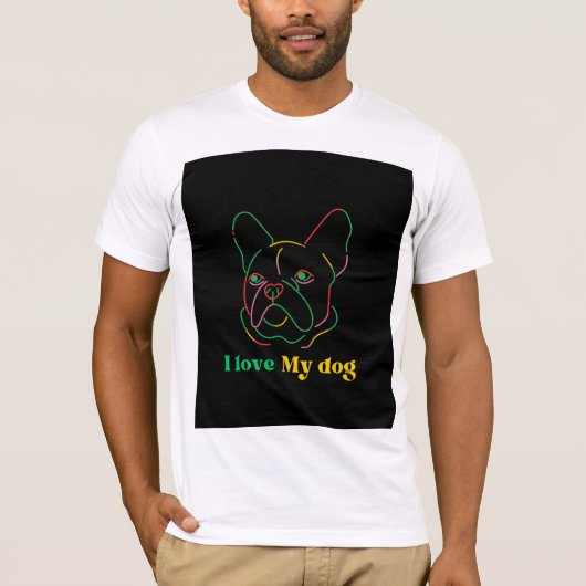 とても可愛い犬Tシャツデザイン Tシャツ (正面)