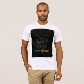 とても可愛い犬Tシャツデザイン Tシャツ (正面フル)