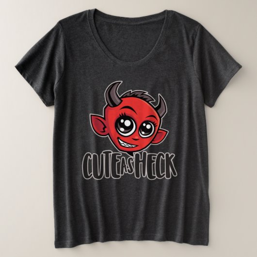 とても可愛い プラスサイズTシャツ (デザイン正面)