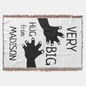 とても大きなハグフロムギフト綿ブランケット スローブランケット (正面)