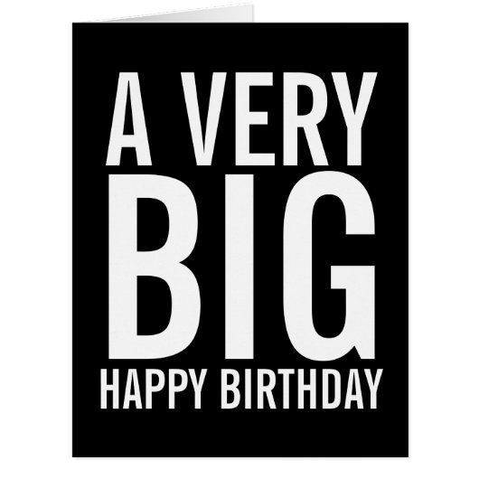 とても大きなハッピーバースデー (正面)