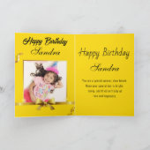 とても大きなハッピーバースデー カード (内部)