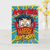 とても大きなハッピーバースデー カード (黄色い花)