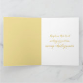 とても大きな脚モダン本エレガント大きな感謝 カード (内部)