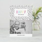 とても嬉しい |ホリデーフォトカード シーズンカード (スタンド正面)