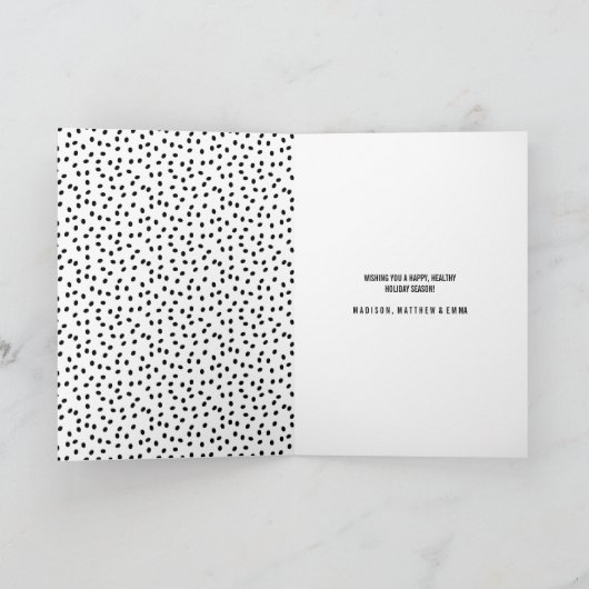 とても嬉しい | 休日のフォトグリーティングカード シーズンカード (内部)