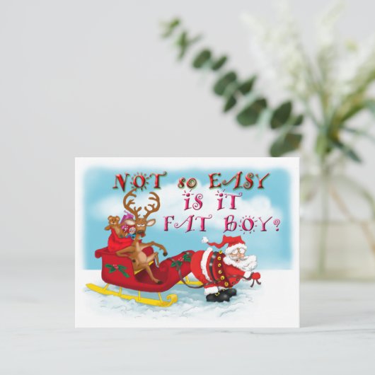 とても容易それは脂肪質の男の子です シーズンポストカード (スタンド正面)