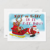 とても容易それは脂肪質の男の子です シーズンポストカード (正面/裏面)