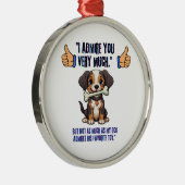 とても尊敬しています メタルオーナメント (右)