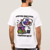 とても小さい人は地図をつくります Tシャツ (裏面)