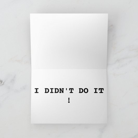 とても小さい人 カード (内部)