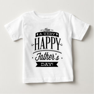 とても幸せな父の日を過ごす ベビーTシャツ