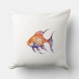 とても心配そうな金魚 ラージ クッション