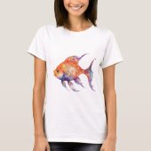 とても心配な金魚Tシャツ Tシャツ (正面)