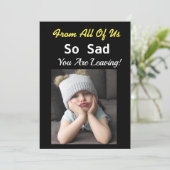 とても悲しい引退 面白い 怒った女の子 私たち全員 カード (スタンド正面)