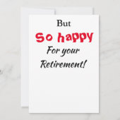 とても悲しい引退 面白い 怒った女の子 私たち全員 カード (裏面)