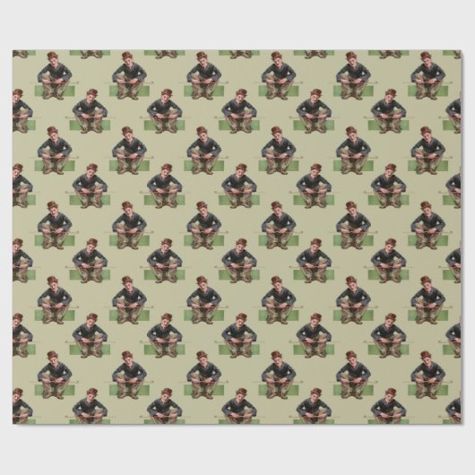 とても悲しい浮浪者 ラッピングペーパー (フラット)