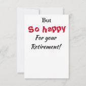 とても悲しい退職者の幸せなおもしろい不機嫌な少女 カード (裏面)