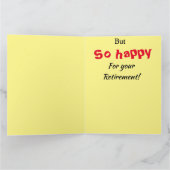 とても悲しい！グループの面白い女が引退 カード (内部)