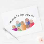 とても悲しい 楕円形シール (封筒)