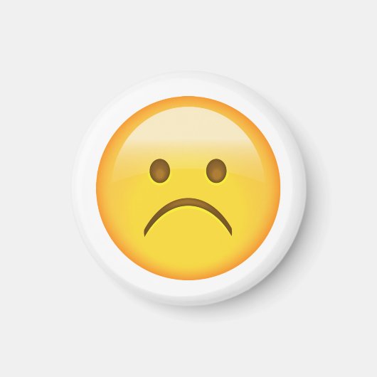 とても悲しい – Emoji マグネット (正面)