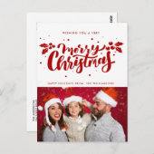 とても愉快なクリスマスのはがき ポストカード (正面/裏面)