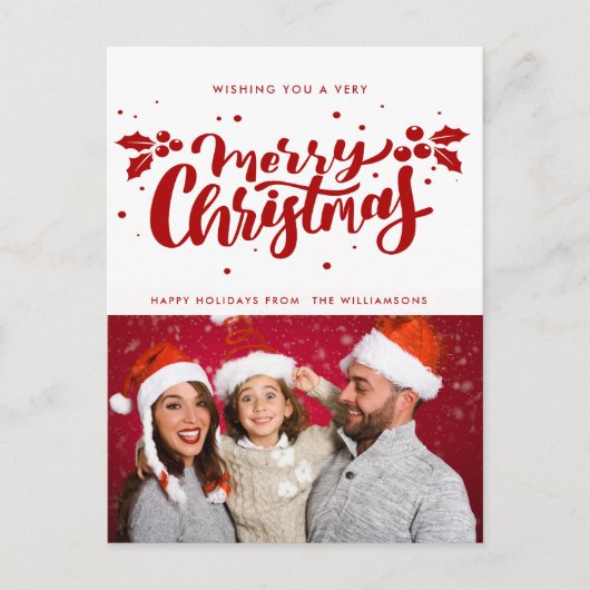 とても愉快なクリスマスのはがき ポストカード (正面)