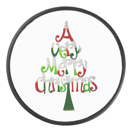 とても愉快なクリスマスツリー アイスホッケーパック (正面)