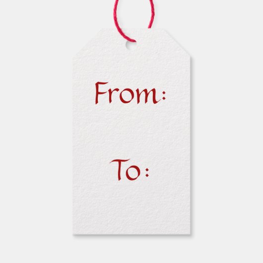 とても愉快なクリスマスツリー ギフトタグ (裏面)