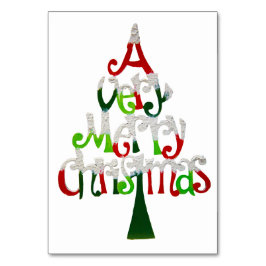 とても愉快なクリスマスツリー テーブルナンバー