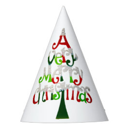 とても愉快なクリスマスツリー パーティーハット
