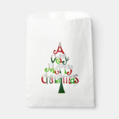 とても愉快なクリスマスツリー フェイバーバッグ (正面)