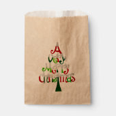 とても愉快なクリスマスツリー フェイバーバッグ (正面)