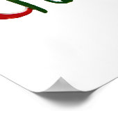 とても愉快なクリスマスツリー ポスター (角)